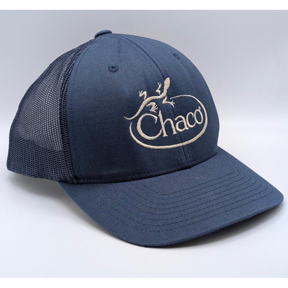 Chaco Navy Blue Mesh Snapback Hat Cap Adjustable Adult Hiking Nature Breathable